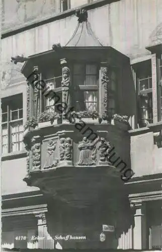 Erker in Schaffhausen - Foto-Ansichtskarte - Verlag Rud. Suter Oberrieden