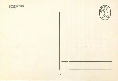 Braunschweig - Bohlweg - AK Grossformat