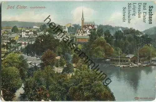Bad Elster - Gondelteich - Verlag Louis Glaser Leipzig - Vorlagekarte ohne AK-Einteilung