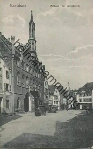 Montabaur - Rathaus mit Marktplatz - Verlag Willy Kalb Montabaur - gel.1944