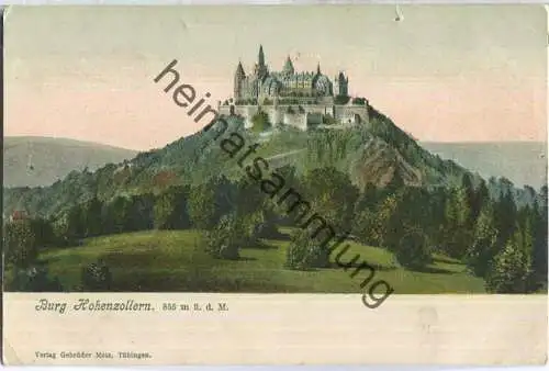 Burg Hohenzollern - Verlag Gebr. Metz Tübingen