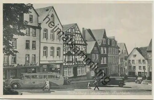 Hachenburg - Marktplatz - Aero-Bild-Verlag Leipzig