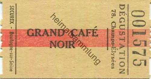 Frankreich - Paris - Degustation 78, Camps-Elysees - Grand Cafe noir