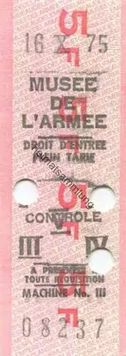 Frankreich - Paris - Musee de l'Armee 1975