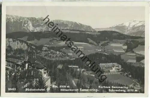 Semmering - Foto-Ansichtskarte - Verlag P. Ledermann Wien 1935