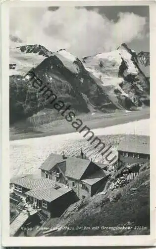 Kaiser Franz Josef Haus mit Grossglockner - Foto-Ansichtskarte - Verlag Brüder Lenz Dobl