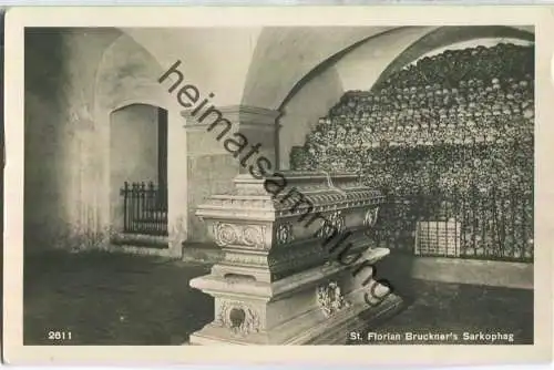 St. Florian - Sarkophag Bruckners - Foto-Ansichtskarte - Verlag Chizzali Innsbruck