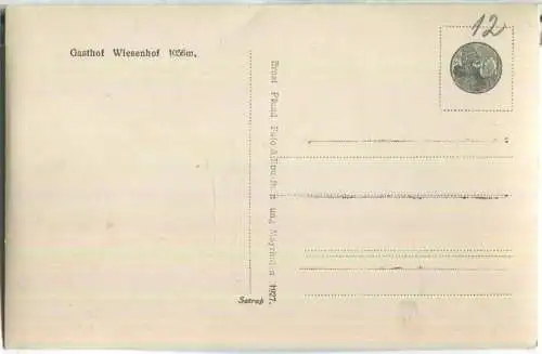 Gasthof Wiesenhof bei Mayrhofen - Foto-Ansichtskarte - Verlag Ernst Pfund Mayrhofen 1927