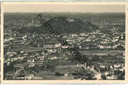 Graz von der Ruine Gösting - Foto-Ansichtskarte - Verlag Fa. Kölz Graz