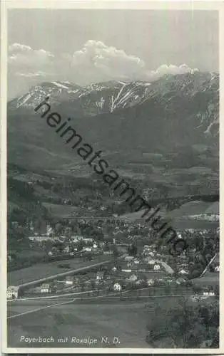 Payerbach mit Raxalpe - Foto-Ansichtskarte - Frank-Verlag Graz