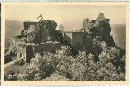 Ruine Aggenstein - Foto-Ansichtskarte - Verlag G. A. Fenz Wien 40er Jahre
