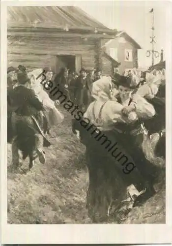 Midsommardans i Dalarna - Künstlerkarte Anders Zorn - Verlag National Museum Stockholm