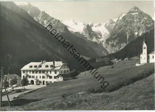 Trafoi - Albergo Bellavista - Foto-Ansichtskarte - Edizioni Ghedina Cortina 50er Jahre