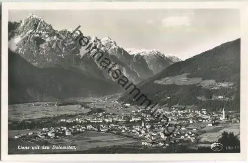 Lienz mit den Dolomiten - Foto-Ansichtskarte - Franck-Verlag Graz