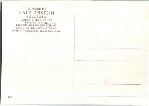 Haus Gastein - Ignaz-Rieder-Kai 25 - Foto-Ansichtskarte 1955