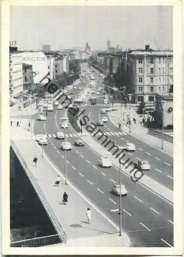 Berlin - Kurfürstendamm von der Halensee-Brücke - Verlag Josef Berg 60er Jahre