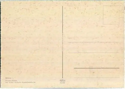 Berlin - Europa-Center mit Kaiser-Wilhelm-Gedächtniskirche - Verlag Krüger