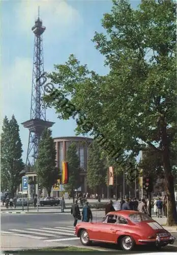 Berlin - Funkturm - Porsche - Verlag Hans Andres Berlin 60er Jahre