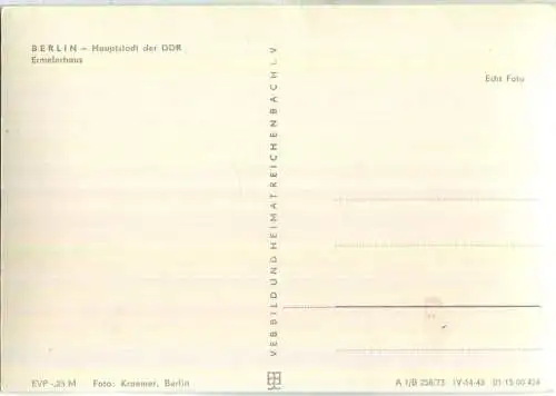 Berlin - Ermelerhaus - VEB Bild und Heimat Reichenbach 70er Jahre
