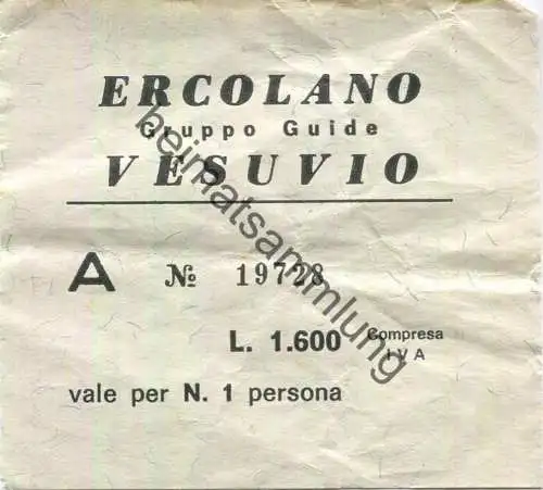 Italien - Ercolano - Vesuvio - Gruppo Guide - L. 1.600
