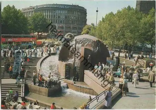 Berlin - Brunnen an der Gedächtniskirche - AK Grossformat - Verlag Kunst und Bild Berlin 80er Jahre