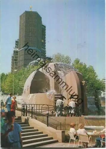 Berlin - Brunnen an der Gedächtniskirche - AK Grossformat - Verlag Kunst und Bild Berlin 80er Jahre