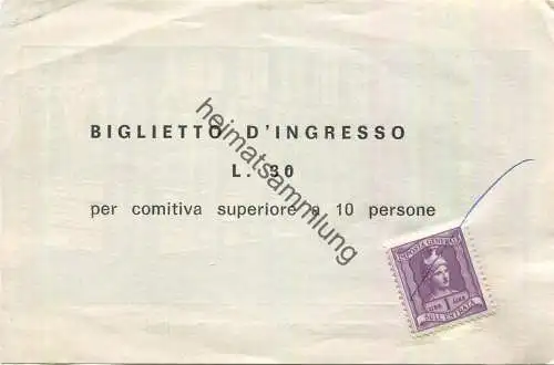 Italien - Amalfi - Chiostro del Paradiso - Biglietto d' ingresso L. 30 per comitiva superiore a 10 persone