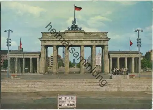 Berlin - Brandenburger Tor - Mauer - Verlag Kunst und Bild Berlin