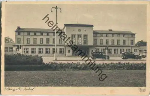 Elbing - Elblag - Bahnhof - Verlag Stengel & Co Dresden