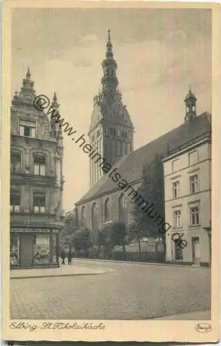 Elbing - Elblag - St. Nikolaikirche - Verlag Stengel & Co Dresden