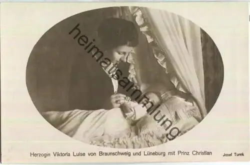 Herzogin Viktoria von Braunschweig und Lüneburg mit Prinz Christian - Phot. Josef Turek