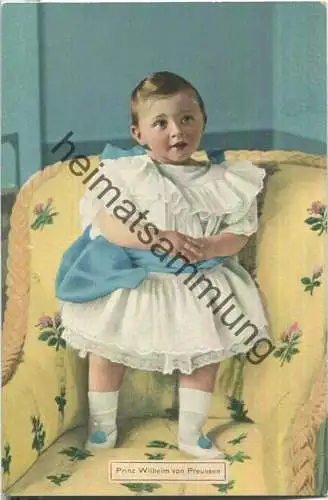 Prinz Wilhelm von Preussen - Verlag F. Kemnitz Eberswalde - Sammel-Postkarte des Deutschen Kriegerbundes