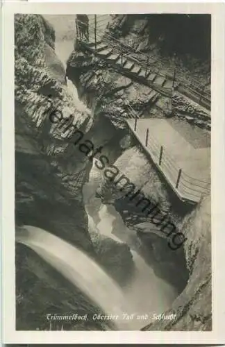 Trümmelbach - Oberster Fall und Schlucht - Foto-Ansichtskarte - Wehrliverlag Kilchberg