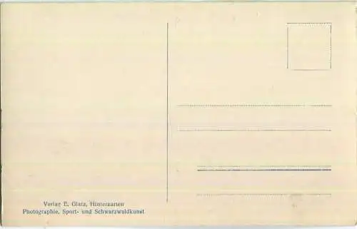 Hirschsprung - Höllental - Foto-Ansichtskarte - Verlag E. Glatz Hinterzarten