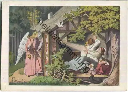 Erlöse uns von dem Uebel - Künstlerkarte Ludwig Richter - Verlag für Volkskunst und Volksbildung Richard Keutel Lahr