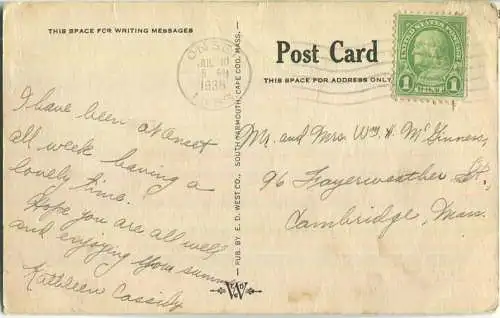 Massachusetts - Cape Cod Mass. - St. Mary 's Church - Onset and Point Independence