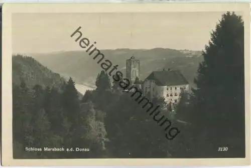 Schloss Marsbach an der Donau - Foto-Ansichtskarte - Verlag Erste Donau-Dampfschifffahrts-Gesellschaft Wien