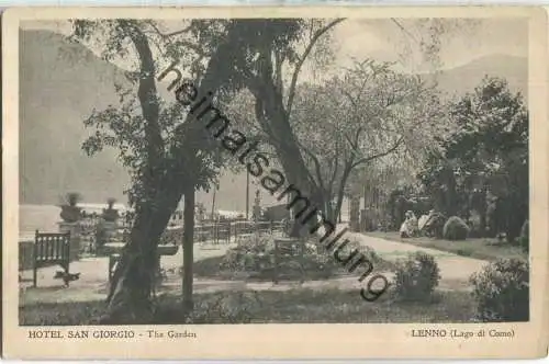 Lenno - Hotel San Giorgio - Garten - Ediz. Pietro Cairoli Como