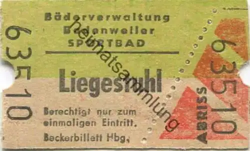 Deutschland - Bäderverwaltung Badenweiler Sportbad - Liegestuhl