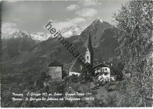 Meran - St. Georgen bei Schönna mit Texlgruppe - Foto-Ansichtskarte - Edition Ghedina Cortina