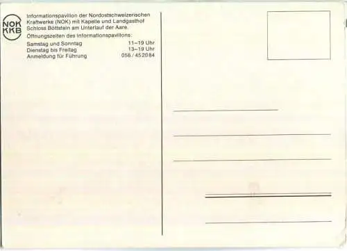 Informationspavillon der Nordostschweizerischen Kraftwerke NOK - Schloss Böttstein