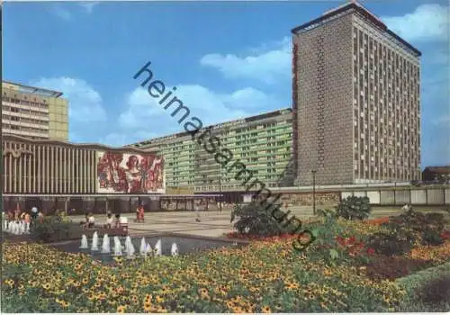 Dresden - Prager Strasse mit Interhotel Newa - Verlag Brück & Sohn Meissen 70er Jahre