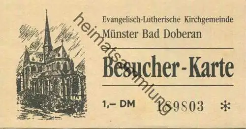 Deutschland - Evangelisch-Lutherische Kirchgemeinde Bad Doberan - Besucherkarte für das Münster