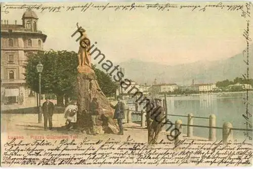Lugano - Piazza Guglielmo Tell - Editeur Comptoir de Phototypie Neuchatel