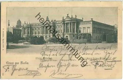 Berlin - Königliche Bibliothek - Palais Kaiser Wilhelm I. - Verlag F. Schüler Berlin