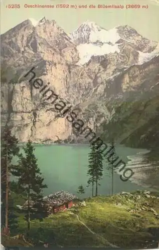 Oeschinensee und die Blümlisalp - Edition Photoglob Zürich 20er Jahre