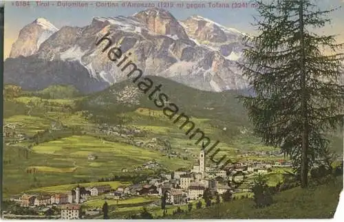 Cortina d'Ampezzo gegen Tofana - Edition Photoglob Zürich