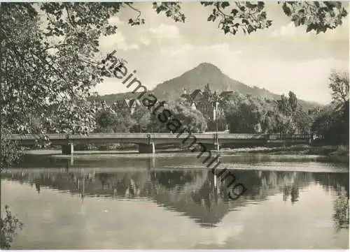 Jena - Paradiesbrücke mit Hausberg - Verlag Konsum Foku Magdeburg