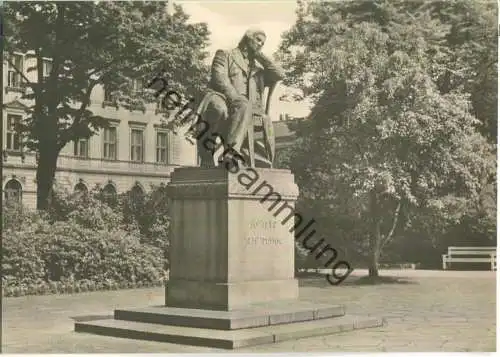 Zwickau - Robert Schumann Denkmal - VEB Bild und Heimat Reichenbach