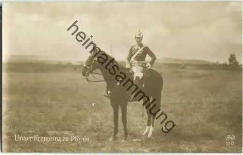 Unser Kronprinz zu Pferde - Moderner Kunstverlag GmbH Berlin MKB 6015